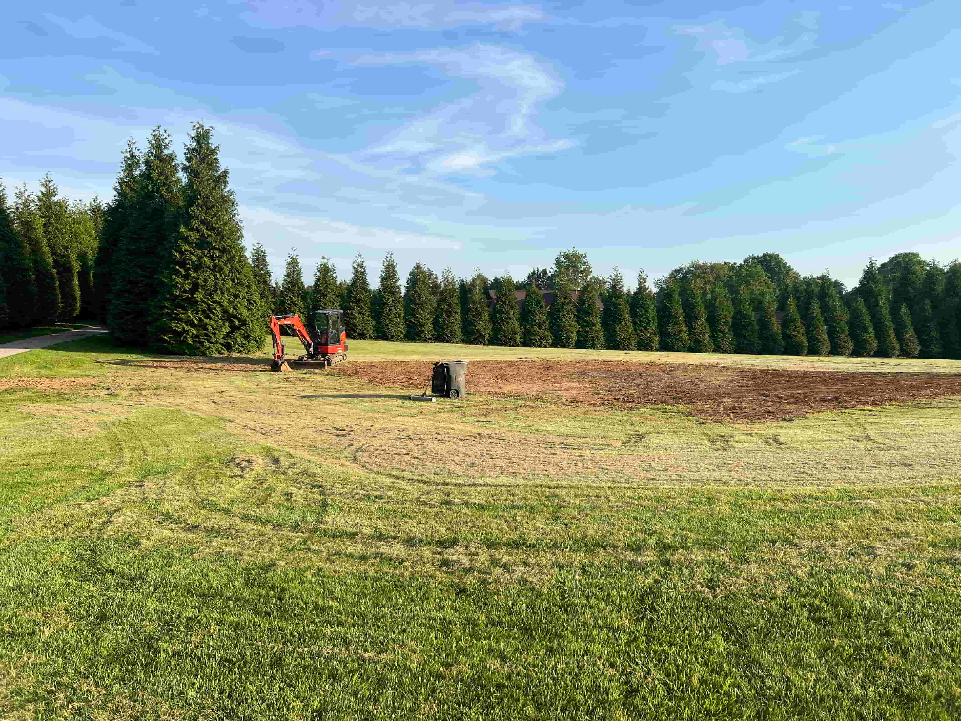 Excavation grading work on an East Tennessee property